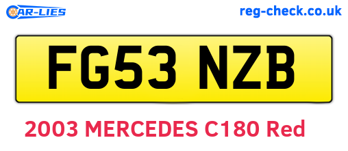 FG53NZB are the vehicle registration plates.