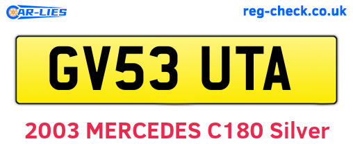GV53UTA are the vehicle registration plates.