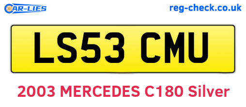 LS53CMU are the vehicle registration plates.