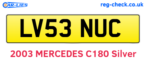 LV53NUC are the vehicle registration plates.