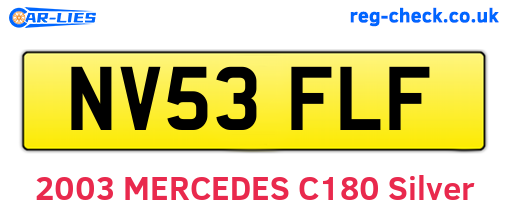 NV53FLF are the vehicle registration plates.