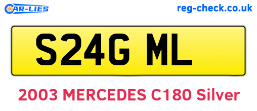 S24GML are the vehicle registration plates.