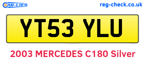 YT53YLU are the vehicle registration plates.