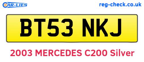 BT53NKJ are the vehicle registration plates.