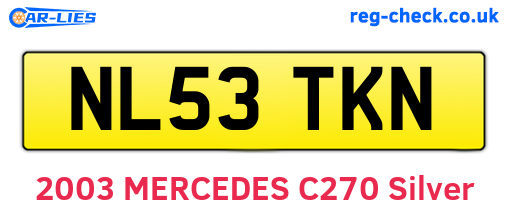 NL53TKN are the vehicle registration plates.