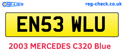 EN53WLU are the vehicle registration plates.