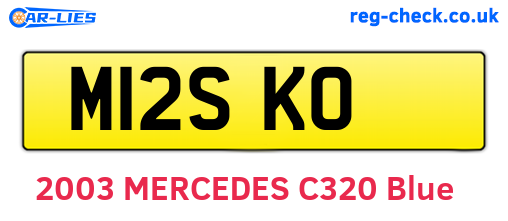 M12SKO are the vehicle registration plates.