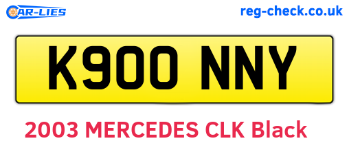 K900NNY are the vehicle registration plates.