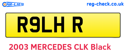 R9LHR are the vehicle registration plates.