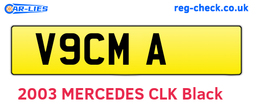 V9CMA are the vehicle registration plates.