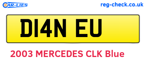 D14NEU are the vehicle registration plates.