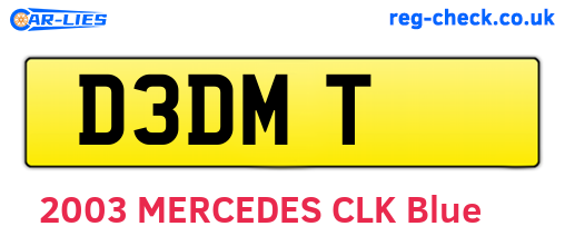 D3DMT are the vehicle registration plates.