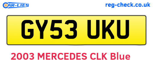 GY53UKU are the vehicle registration plates.