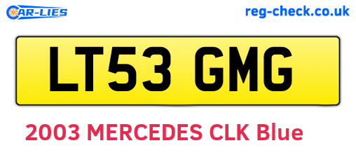 LT53GMG are the vehicle registration plates.