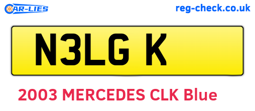 N3LGK are the vehicle registration plates.