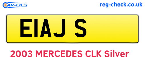 E1AJS are the vehicle registration plates.