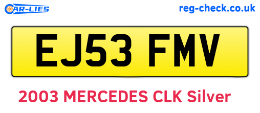 EJ53FMV are the vehicle registration plates.