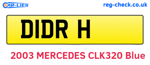 D1DRH are the vehicle registration plates.