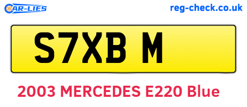 S7XBM are the vehicle registration plates.