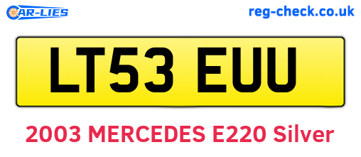 LT53EUU are the vehicle registration plates.