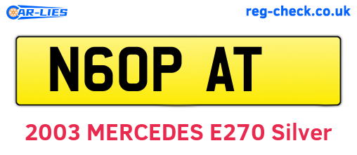 N60PAT are the vehicle registration plates.