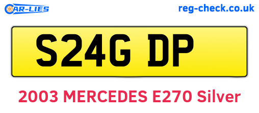 S24GDP are the vehicle registration plates.