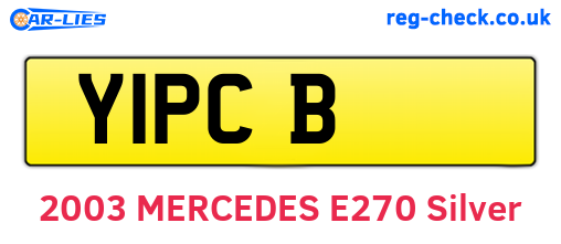 Y1PCB are the vehicle registration plates.