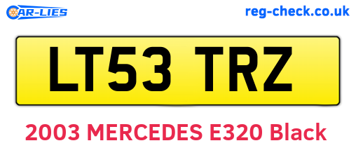 LT53TRZ are the vehicle registration plates.