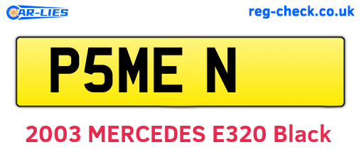 P5MEN are the vehicle registration plates.