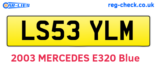 LS53YLM are the vehicle registration plates.