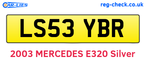 LS53YBR are the vehicle registration plates.