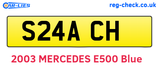 S24ACH are the vehicle registration plates.