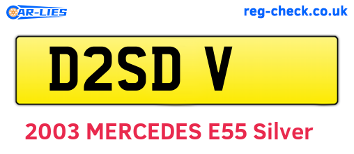 D2SDV are the vehicle registration plates.