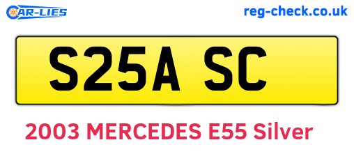 S25ASC are the vehicle registration plates.