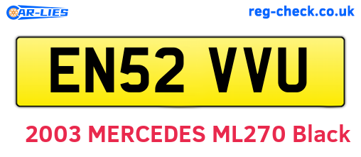 EN52VVU are the vehicle registration plates.