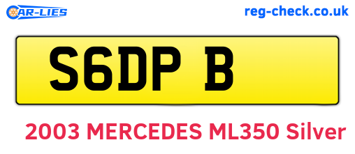 S6DPB are the vehicle registration plates.