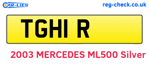 TGH1R are the vehicle registration plates.