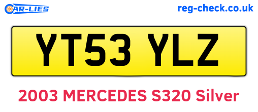 YT53YLZ are the vehicle registration plates.