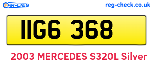IIG6368 are the vehicle registration plates.