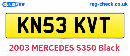 KN53KVT are the vehicle registration plates.