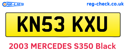 KN53KXU are the vehicle registration plates.