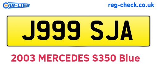 J999SJA are the vehicle registration plates.
