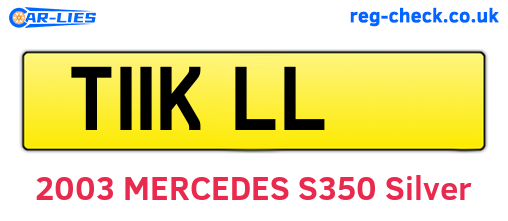 T11KLL are the vehicle registration plates.