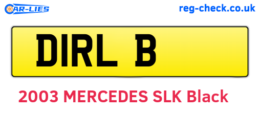 D1RLB are the vehicle registration plates.