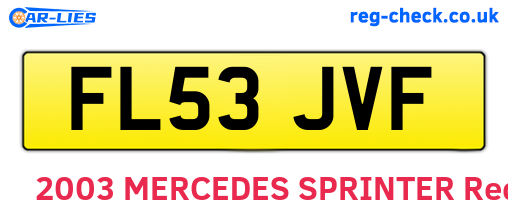 FL53JVF are the vehicle registration plates.