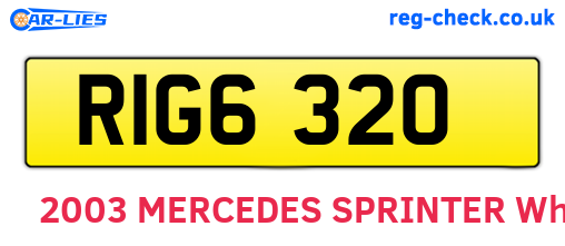 RIG6320 are the vehicle registration plates.