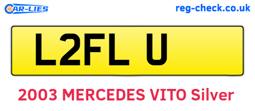 L2FLU are the vehicle registration plates.