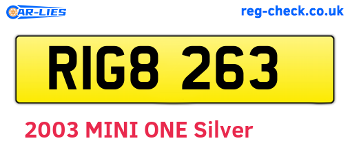 RIG8263 are the vehicle registration plates.