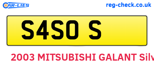 S4SOS are the vehicle registration plates.