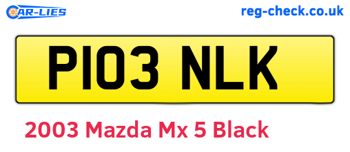Black 2003 Mazda Mx-5 (P103NLK)